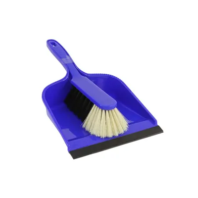 Immagine prodotto di Set paletta e scopino Luva in plastica, rosso o blu, 2 pezzi