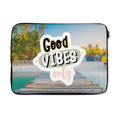 Produktbild von MuchoWow® Laptop Hülle 14 ZollSommer - Sprichwörter - Strand Laptoptasche - Laptoptasche - Stoßsicher - Schutzhaube