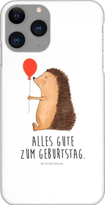 Produktbild von Mr. & Mrs. Panda Iphone 11 Pro Handyhülle Igel Luftballon - Weiß - Geschenk, Ballon, Herzlichen Glückwunsch, Premium Kunststoff, Handy Case, Lustige Sprüche, Geburtstag