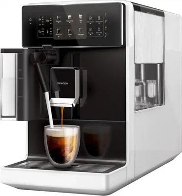 Image de Machine à Expresso Sencor SES 9301WH, EasyLatte, Broyeur Acier Inoxydable, 19 Bars, Réservoir 1.3L