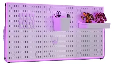 Immagine prodotto di Set di pannelli forati per montaggio a parete (bianchi, 41 x 87 cm)