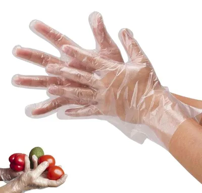 Produktbild von 500 Einweg-Polyethylen-Handschuhe für Lebensmittelsicherheit
