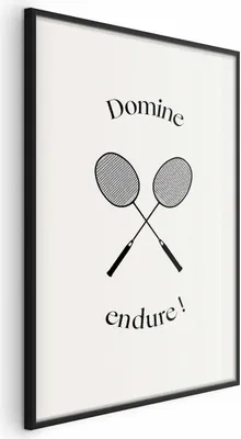 Produktbild von Posterpapier Poster - Summer Games - Badminton Rackets on a White Background 60x90 cm Abstrakt i-C-10079-ao-a