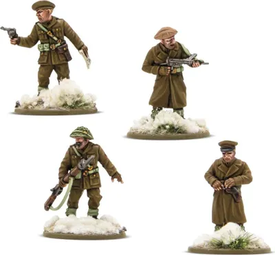 Produktbild von Bolt Action British & Canadian Infantry (Winter) Platoon Commanders