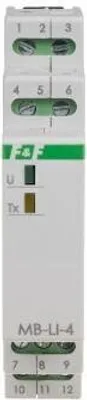 Zdjęcie produktu dla Licznik impulsów MB-LI-4 Lo MODBUS RTU, 4-kanałowy, 1 moduł MAX-MB-LI-4LO F&F