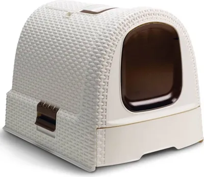 Obrázok produktu pre Curver Toaleta Pre Mačky Rattan Vintage - Mocha 00615-P16