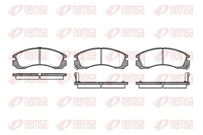 Produktbild von REMSA Bremsbeläge Satz Vorne Bremsklötze für MITSUBISHI OUTLANDER III (GGW, GFW, ZJ) 0354.02