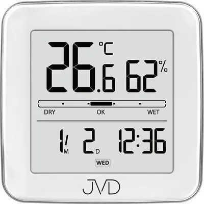 Obrázek produktu pro Vnitřní teploměr JVD T776, bílá barva