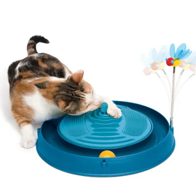 Produktbild von CATIT Play-n-Scratch mit Massagematte - Blau