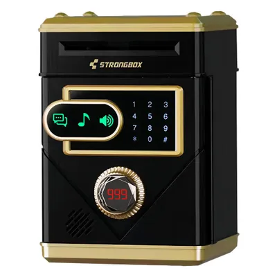 Produktbild von ATM Elektronische Spardose Kinder Geldautomat Tresor Safe mit PIN-Code, Digitaler Touchscree & Musik, ATM Money Bank Geld Münzen, Sparschwein Geschenk