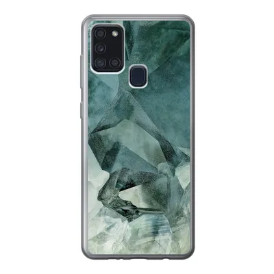 Produktbild von MuchoWow® Handyhülle Schutzhülle Hülle für Samsung Galaxy A21s Mineralien - Kristalle - Naturstein Silikon Softcase Handy Hülle - Hartschale