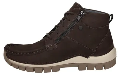 Productafbeelding van Wolky Boost Veterschoenen Hoog - donkerbruin - Maat 37