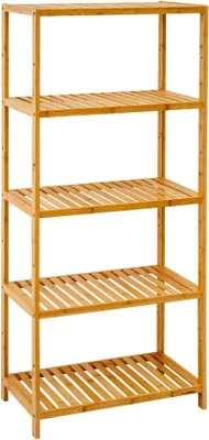 Immagine prodotto di Scaffale in bambù largo 60 cm per bagno, cucina e corridoio