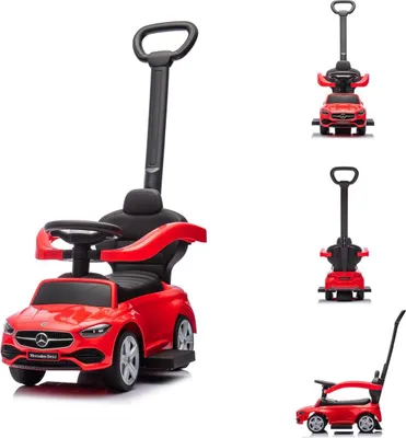 Produktbild von Chipolino Rutschauto Mercedes Benz C-Klasse Stauraum Fußstütze Schiebegriff Hupe rot