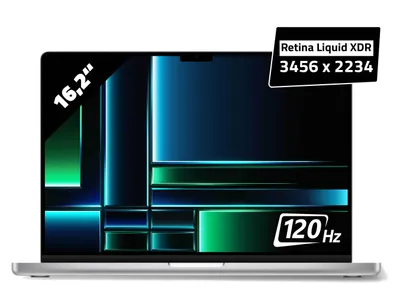 Produktbild von Apple MacBook Pro M2 Pro Notebook 41,1 cm (16.2 Zoll) Apple M 16 GB 1 TB SSD Wi-Fi 6E (802.11ax) macOS Ventura Silber