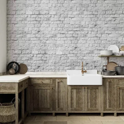 Produktbild von Vlies Fototapete - White brick 350x245 cm Muster f-A-0334-a-a