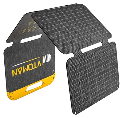 Zdjęcie produktu dla Panel solarny, przenośny i wodoodporny, o wysokiej wydajności ładowania, model VS40