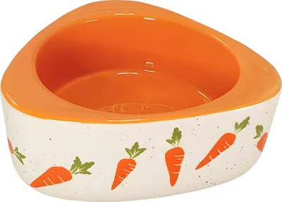 Produktbild von Nobby 82465, Kaninchen, Haustier-Fütterungsschale, Keramik, Beige, Orange, Abbildung, 0,35 l