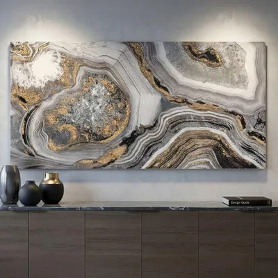 Immagine prodotto di Dipinto su tela multicolore astratto cm 120x2,8x60