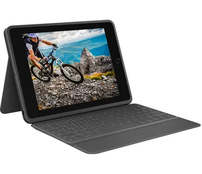 Produktbild von Logitech Rugged Folio - Tastatur und Foliohülle - Apple Smart connector - QWERTY - Italienisch - für Apple 10.2-inch iPad (7. Generation, 8. Generation, 9. Generation)