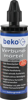 Produktbild von beko Verbundmörtel 165 ml, inkl. 1 Zwangsmischer