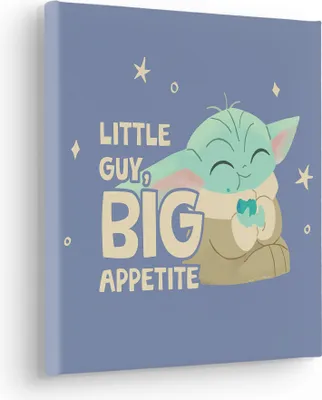 Produktbild von Keilrahmenbild - The Mandalorian Little Grogu Appetite - Größe 30 x 30 cm