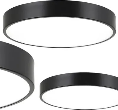 Obrázok produktu pre Kruhový stropný svietidlo LED 40 cm, biela neutrálna, 24 W, moderné Kruhový stropný svietidlo LED, čierna, 40 cm – neutrálna