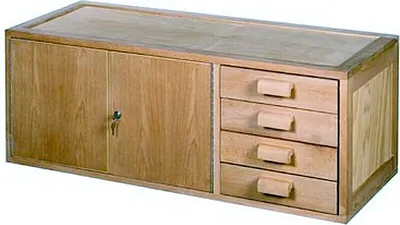 Produktbild von Schrank für Profi Hobelbank Rotbuche geölt HK-5102140 passend zur Hobelbank HB2006