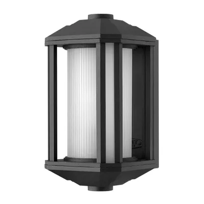 Zdjęcie produktu dla Kinkiet zewnętrzny Castelle czarny 1xE27x60W aluminium wym:29,2x15,2x18cm IP44 Quintiesse