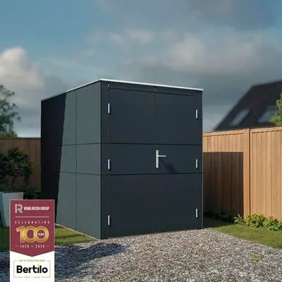 Obrázek produktu pro Bertilo HPL Fahrradgarage - 6 mm antrazitový HPL Kolo: 155 x 229 cm