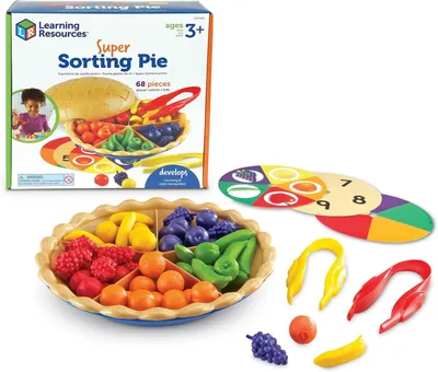 Immagine prodotto di Set di 68 pezzi "Super Sorter" a forma di torta, per l'apprendimento