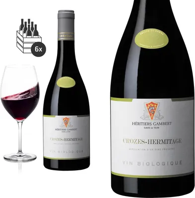Produktbild von 6er Karton 2021 Crozes-Hermitage rouge  trocken von Cave de Tain - Rotwein