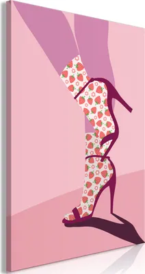 Produktbild von Vlies Leinwandbild - Strawberry Socks (1 Part) Vertical 40x60 cm Menschen h-A-0142-b-a