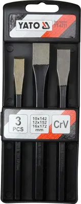 Image de Jeu de burins plats 3 pièces YT-4711