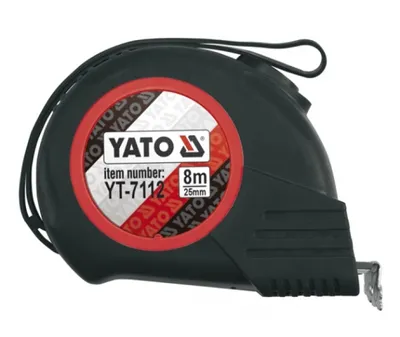 Produktbild von YATO 8m Rollband mit Magnet, gummiertes Gehäuse 7112
