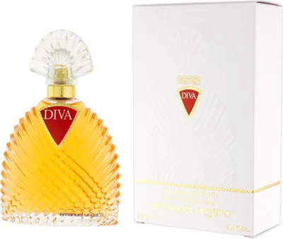 A perfume bottle and its box are displayed side-by-side against a white background.