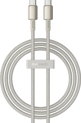 Obrázek produktu pro USB-C to USB-C Cable Baseus Tungsten Gold, 100W, 5A, 1m, Gold P10319800G21-00