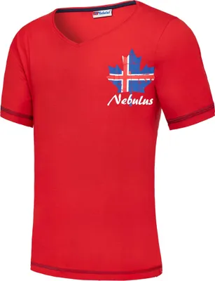 Zdjęcie produktu dla Nebulus T-shirt męski CORVIN, koszula, T-shirt, dekolt V, P5325 - mężczyźni, czerwony, L