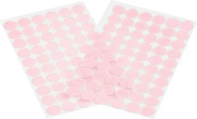 Klettband-Punkte, Klebepunkte, 15mm, rosa