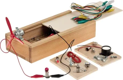 Produktbild von matches21 Elektro-Baukasten Bausatz f. Kinder Werkset Bastelset ab 9 Jahren