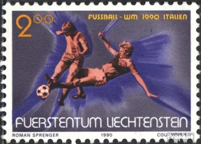Produktbild von Briefmarken Liechtenstein 1990 Mi 987 (kompl.Ausg.) gestempelt Fußball-WM