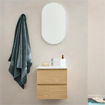 Immagine prodotto di Mobile lavabo 45cm rubinetto cromato e specchio SORRENTO