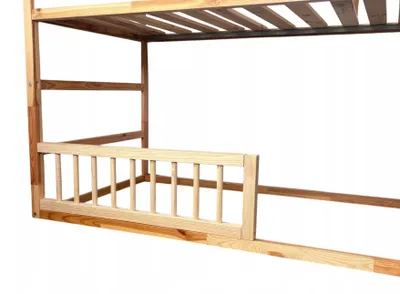Produktbild von IKEA KURA Bett Untere Schutzbarriere 94,2 cm ROLO – Holz Rausfallschutz mit runden Sprossen