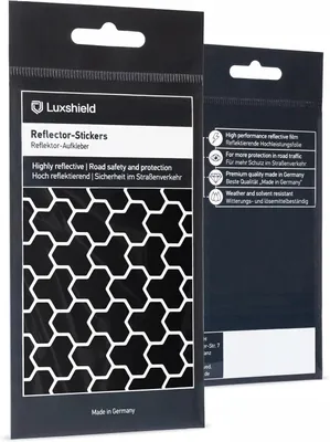 Obrázek produktu pro Reflexní samolepky – sada "cybershell" – pro kola, skútry, kočárky – reflexní prvky na kola – reflexní prvky pro děti