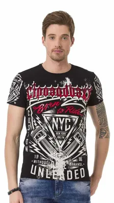 Produktbild von CT681 Herren T-Shirt mit großem Aufdruck