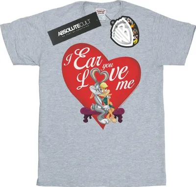 Produktbild von Looney Tunes - "Valentine's Day Love Me" T-Shirt für Herren BI34921 (L) (Grau)