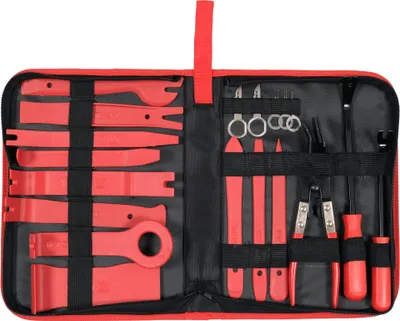 Obrázek produktu pro Yato YT-08442, Souprava pro opravu karoserií, Černá, Červená, Nylon, Ocel, 19 kusů