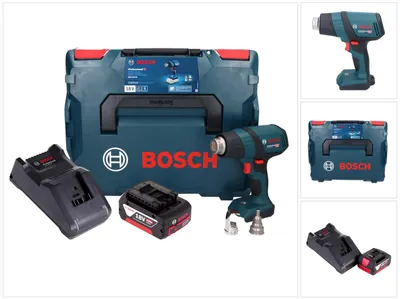 Zdjęcie produktu dla Bosch GHG 18V-50 Profesjonalna akumulatorowa dmuchawa gorącego powietrza 18 V 300° C / 500° C + 1x akumulator 4,0 Ah + ładowarka + L-Boxx