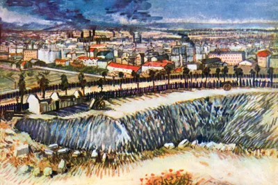 Produktbild von Vincent Van Gogh Kunstdruck Bild - Fabrikstadt, 1887 (80 x 120 cm)
