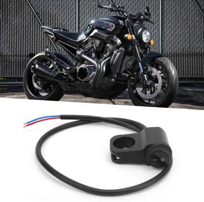 Obrázok produktu pre 7/8 palcový spínač na riadidlách výstražné svetlo svetlometov tlačidlo zapnutia a vypnutia pre motocykel ATV UTV